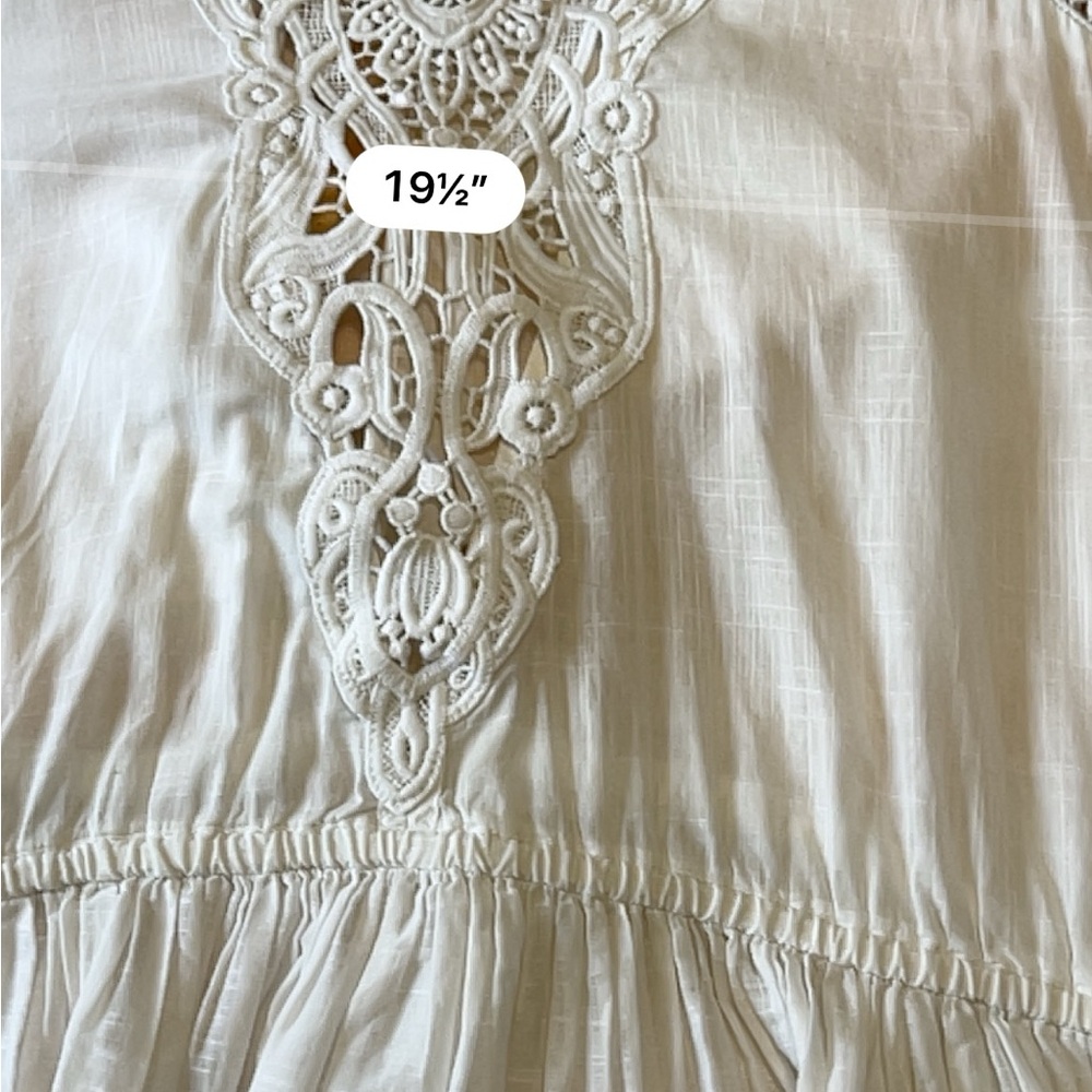 Zimmermann White Cotton Lace-Trim Peplum Blouse - Picture 6 of 8
